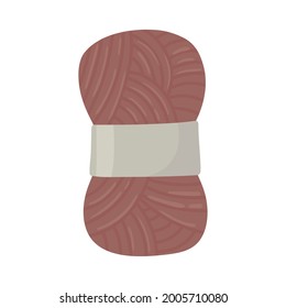 icono de bola de punto de lana aislado