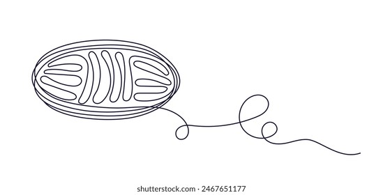 Ball of yarn continuous line symbol. Round skein of knitting thread isolated on white backdrop. Cashmere for knit needles, wool for crochet. Hand made hobby. Vector minimal sketch