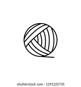 ball yarn icon vector