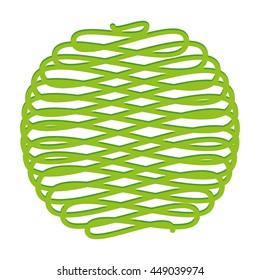 ball of yarn isolated icon design, vector illustration  graphic 