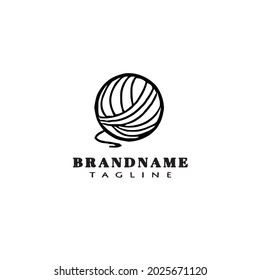 ball of yarn logo design icon modern vector illustration