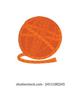 Ball of yarn orange vector symbol