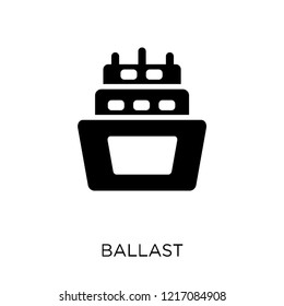 Ballast Icon. Ballast Symbol Design From Nautical Collection. Simple Element Vector Illustration On White Background.