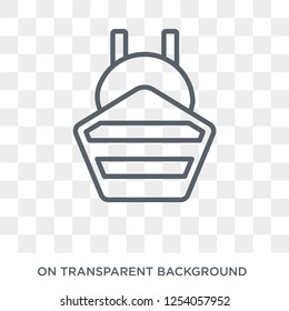 ballast icon. Trendy flat vector ballast icon on transparent background from Nautical collection. High quality filled ballast symbol use for web and mobile