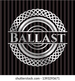 Ballast silver emblem or badge. Vector Illustration. Mosaic.