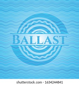 Ballast water concept badge. Vector Illustration. Detailed.