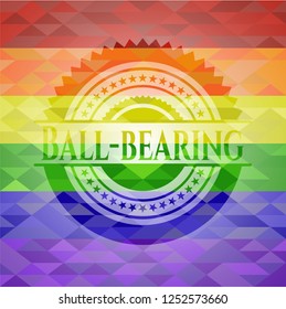 Ball-bearing lgbt colors emblem 