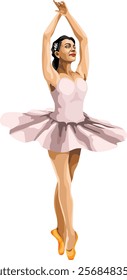 Ballerina Ballet Dancer Girl Action People Vector