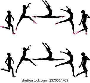 ballerina ballet jump motion ten