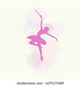 Ballerina Beauty Hand Drawn Poster