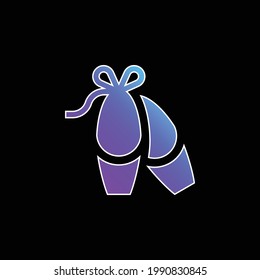 Ballerina blue gradient vector icon