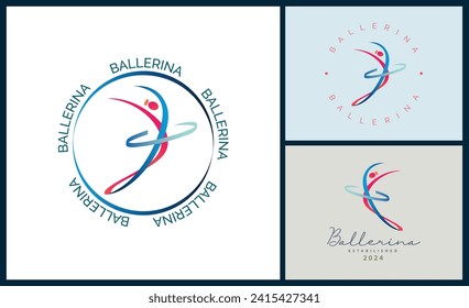 Baile Ballerina baile en ballet movimiento estética estilo línea de baile diseño de plantilla