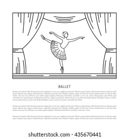 Ballerina in a dance position. Ballerina dancer ballet. Dance positions for teaching ballet.