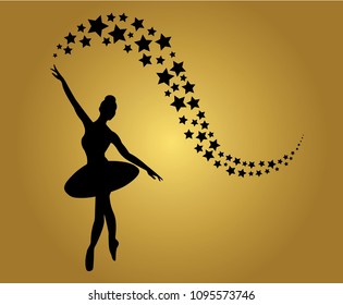 Ballerina Dancer Vector Design