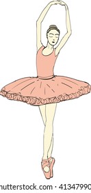Ballerina dancing