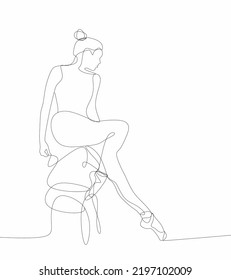 Ballerina dansing drawing poses line art