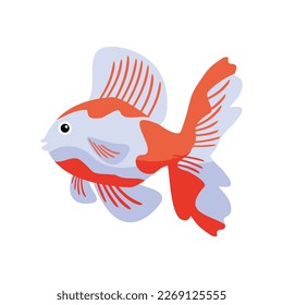 ballerina fish animal icon isolated design