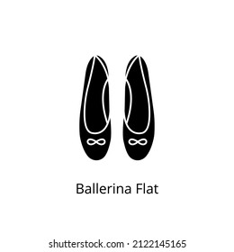 ballerina flat icon in vector. logotype