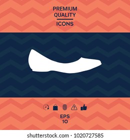 Ballerina flats - women shoe, the silhouette