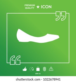 Ballerina flats - women shoe, the silhouette