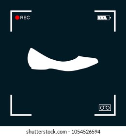 Ballerina flats - women shoe, the silhouette