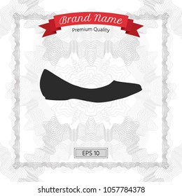 Ballerina flats - women shoe, the silhouette