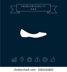 Ballerina flats - women shoe, the silhouette