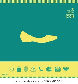 Ballerina flats - women shoe, the silhouette