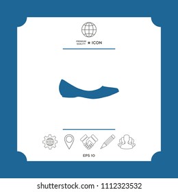 Ballerina flats - women shoe, the silhouette