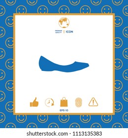 Ballerina flats - women shoe, the silhouette