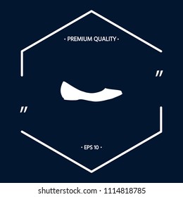 Ballerina flats - women shoe, the silhouette