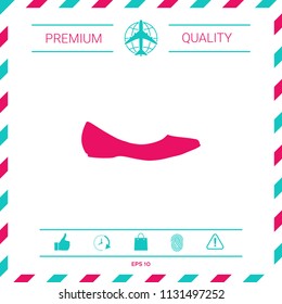 Ballerina flats - women shoe, the silhouette