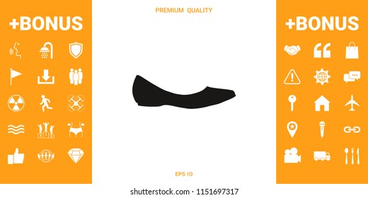 Ballerina flats - women shoe, the silhouette