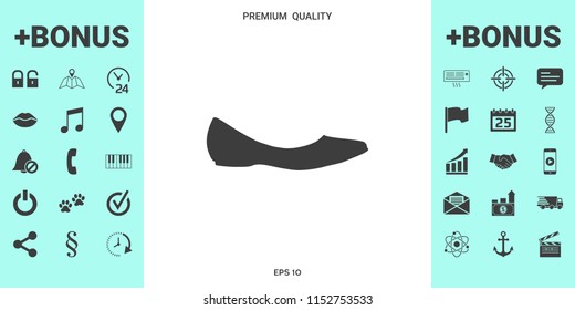 Ballerina flats - women shoe, the silhouette