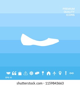 Ballerina flats - women shoe, the silhouette