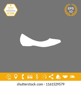 Ballerina flats - women shoe, the silhouette