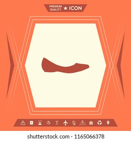 Ballerina flats - women shoe, the silhouette