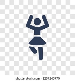Ballerina icon. Trendy Ballerina logo concept on transparent background from Activity and Hobbies collection