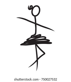 Ballerina kids draw