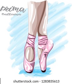 ballerina legs vector