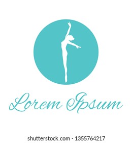 ballerina. logo template