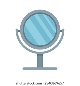 Ballerina mirror icon flat vector. Ballet dance mirror. Studio dancer isolated