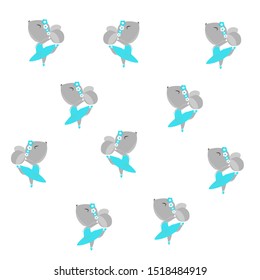 Ballerina mouse pattern Ready-made illustrations for fabric, textile, packaging, posters, design,
Hand-drawn. Cartoon style. Vector