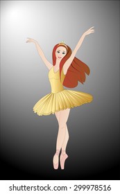 Ballerina on the scene