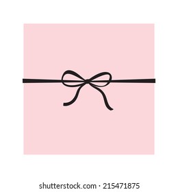 Ballerina pink box and black bow