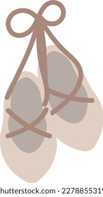  ballerina pointe shoes with transparent background
