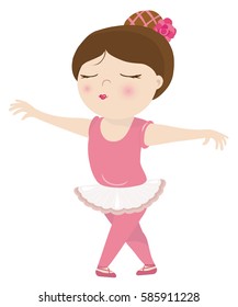 Ballerina with rose
