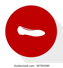 Ballerina shoes icon 