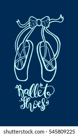 Ballerina shoes. Sketchy style.