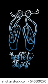 Ballerina shoes. Sketchy style.